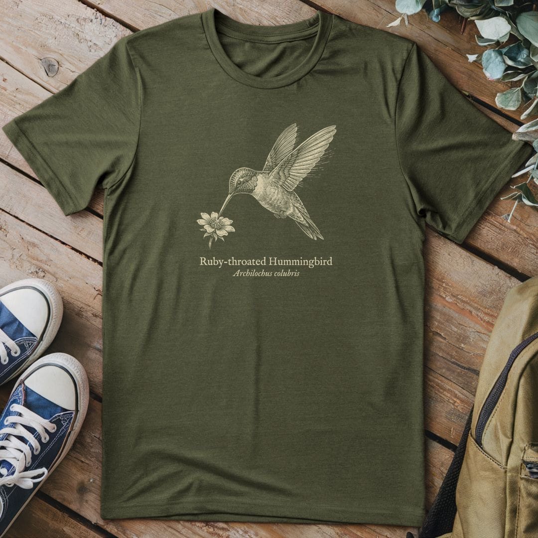 T-Shirt Military Green / S Hummingbird