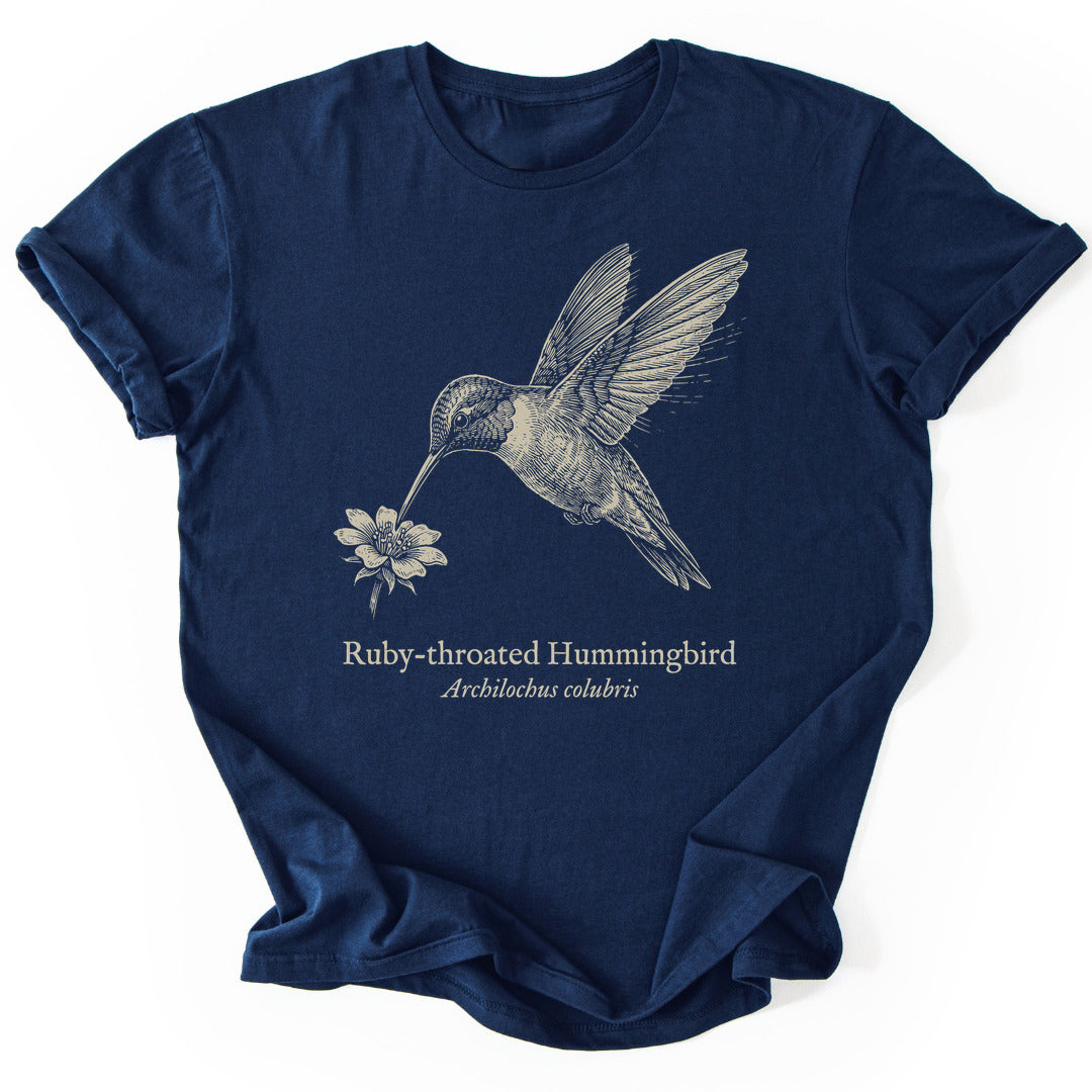 T-Shirt Navy / S Hummingbird