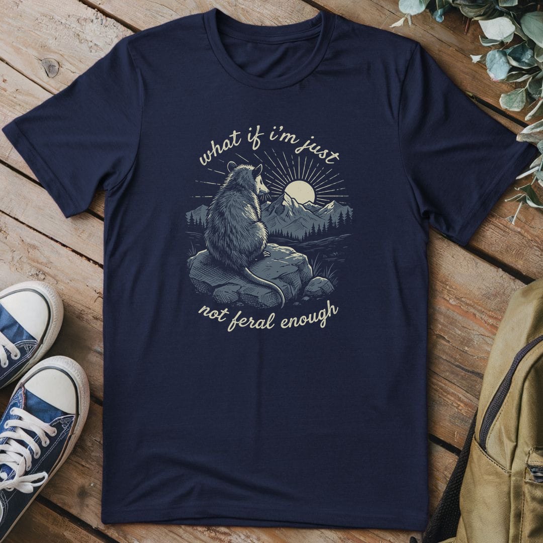 T-Shirt Navy / S Not Feral Enough
