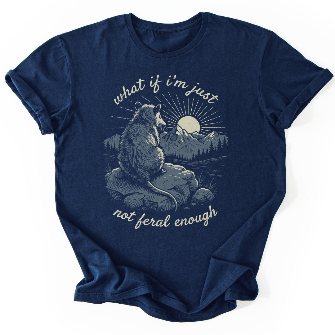 T-Shirt Navy / S Not Feral Enough