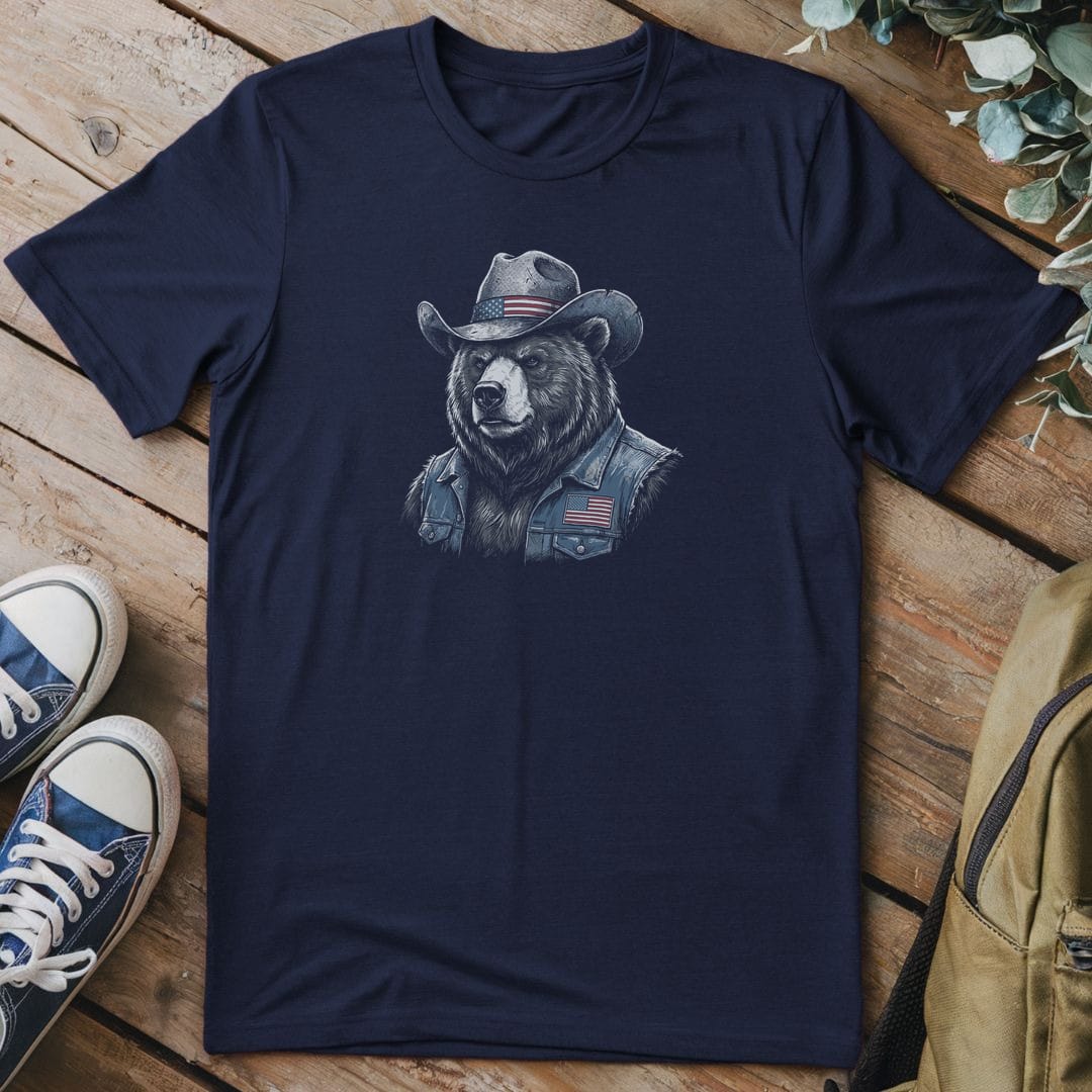 T-Shirt Navy / S USA Cool Bear
