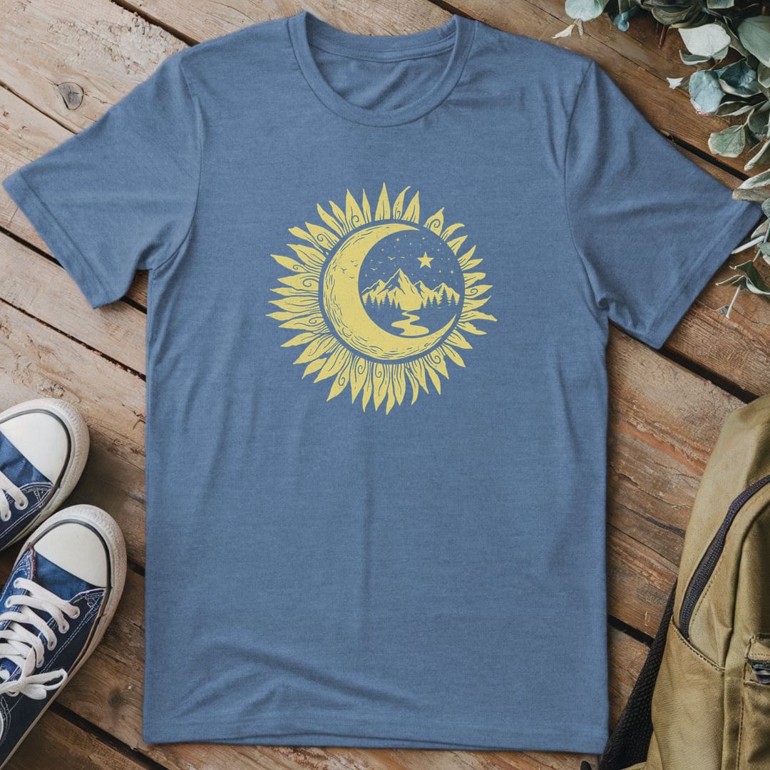 T-Shirt Heather Indigo / S Sunny Mountain Flower
