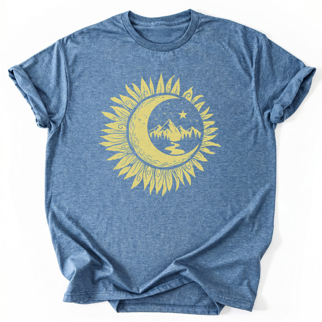 T-Shirt Heather Indigo / S Sunny Mountain Flower