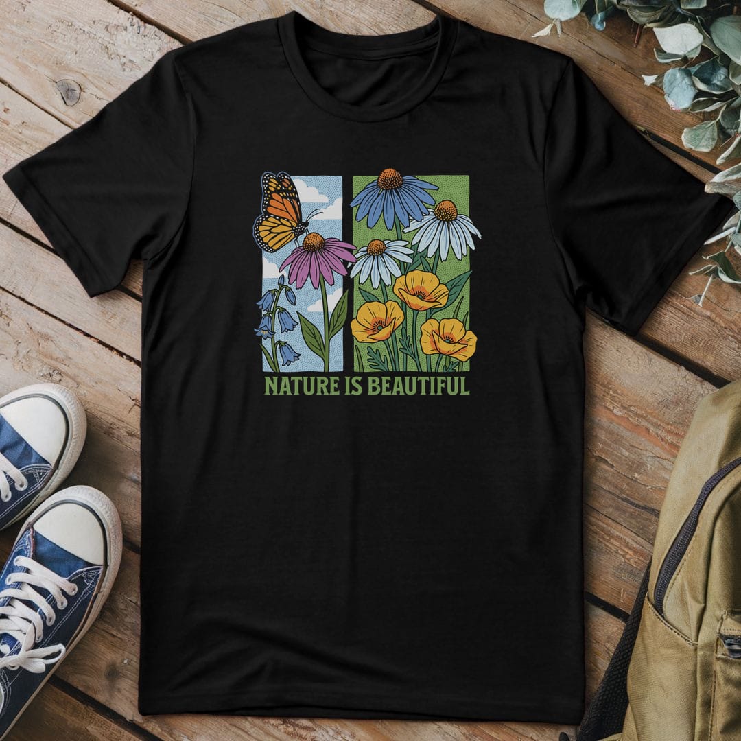 T-Shirt Black / S Nature Is Beautiful