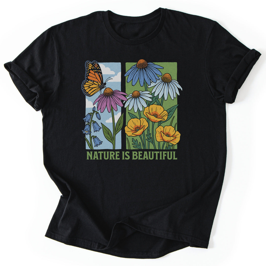 T-Shirt Black / S Nature Is Beautiful