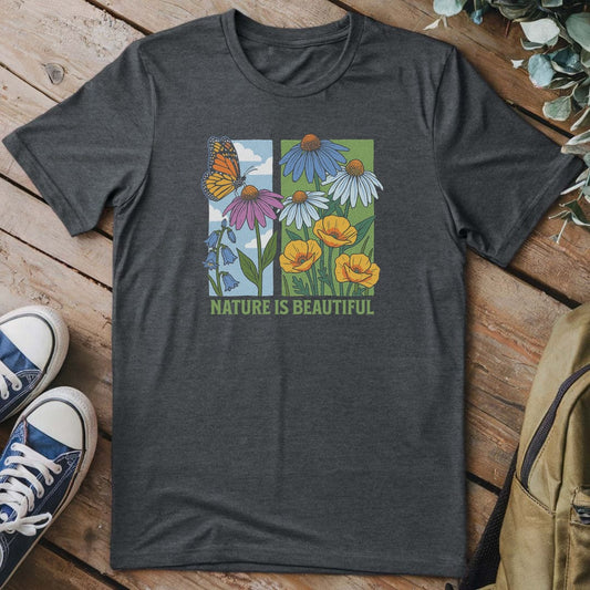 T-Shirt Dark Heather / S Nature Is Beautiful
