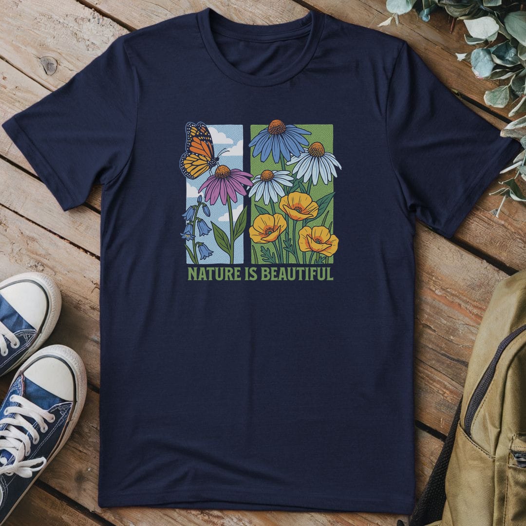 T-Shirt Navy / S Nature Is Beautiful