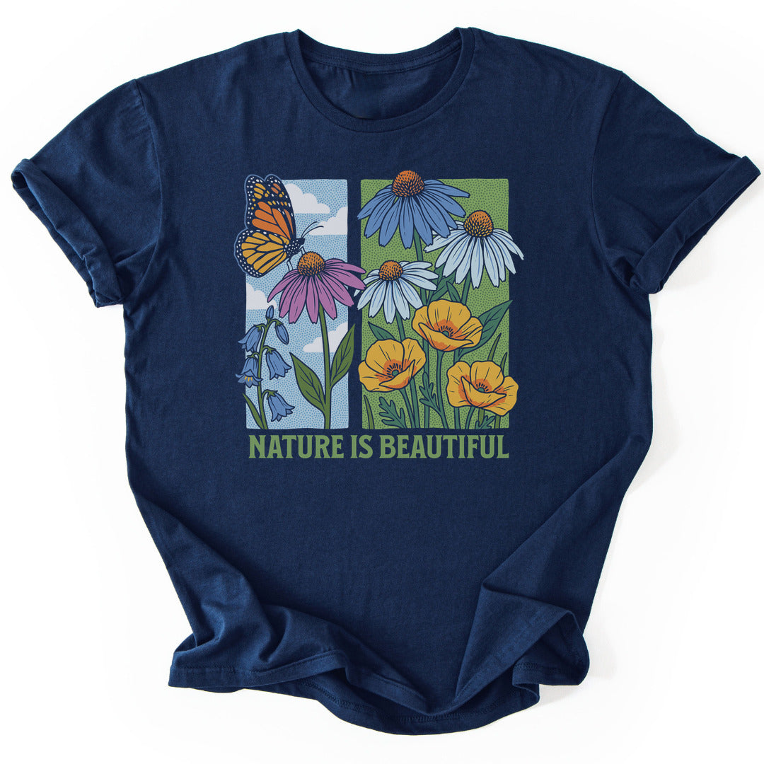 T-Shirt Navy / S Nature Is Beautiful
