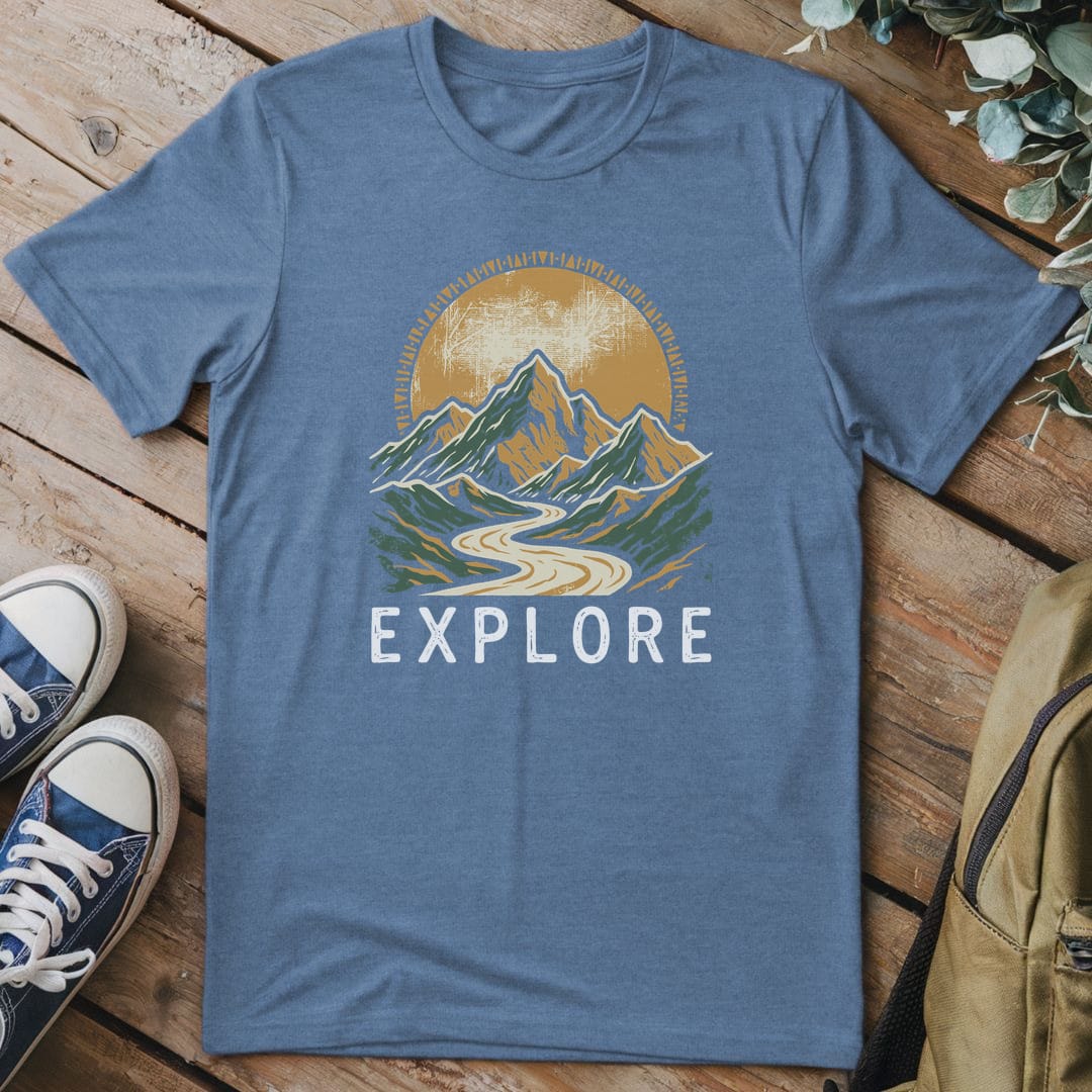 T-Shirt Heather Indigo / S Explore Beyond