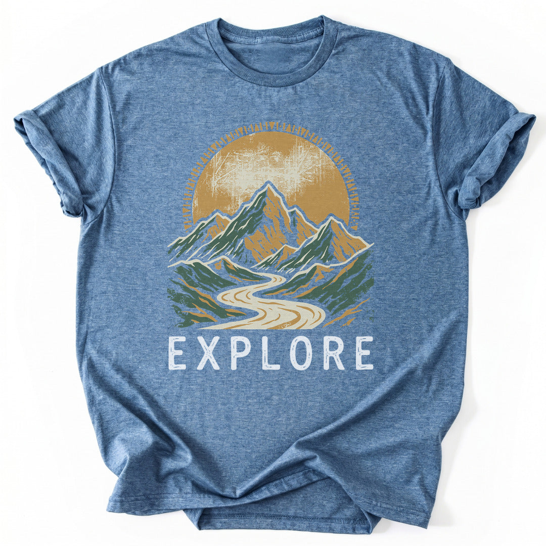 T-Shirt Heather Indigo / S Explore Beyond