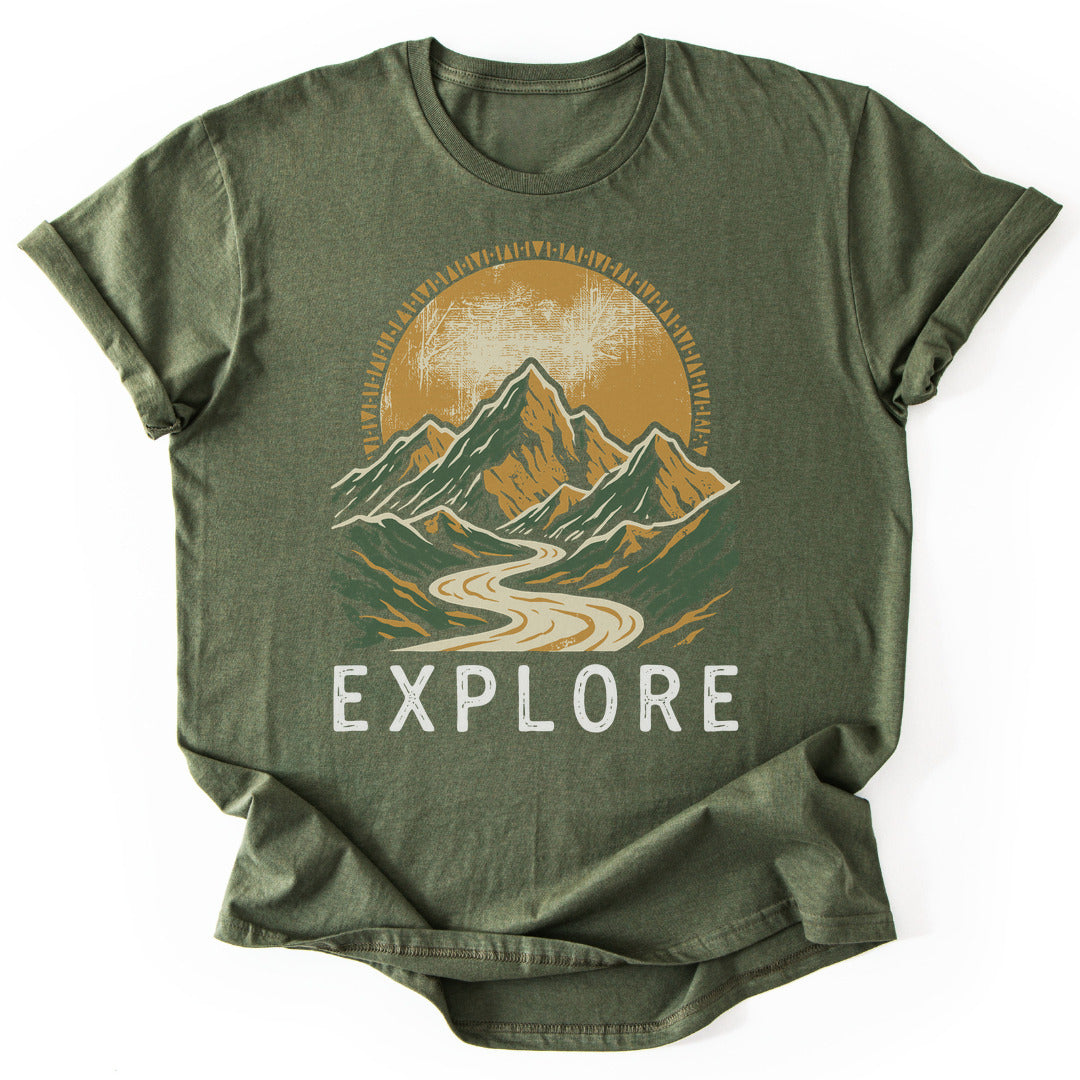 T-Shirt Military Green / S Explore Beyond