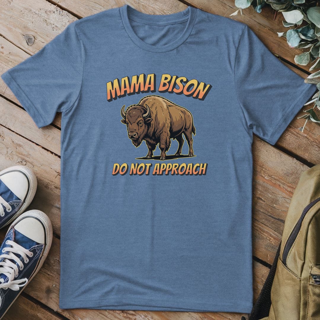 T-Shirt Heather Indigo / S Mama Bison