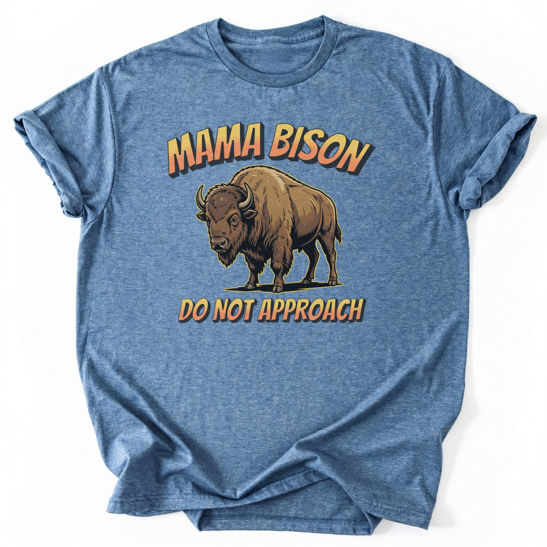 T-Shirt Heather Indigo / S Mama Bison