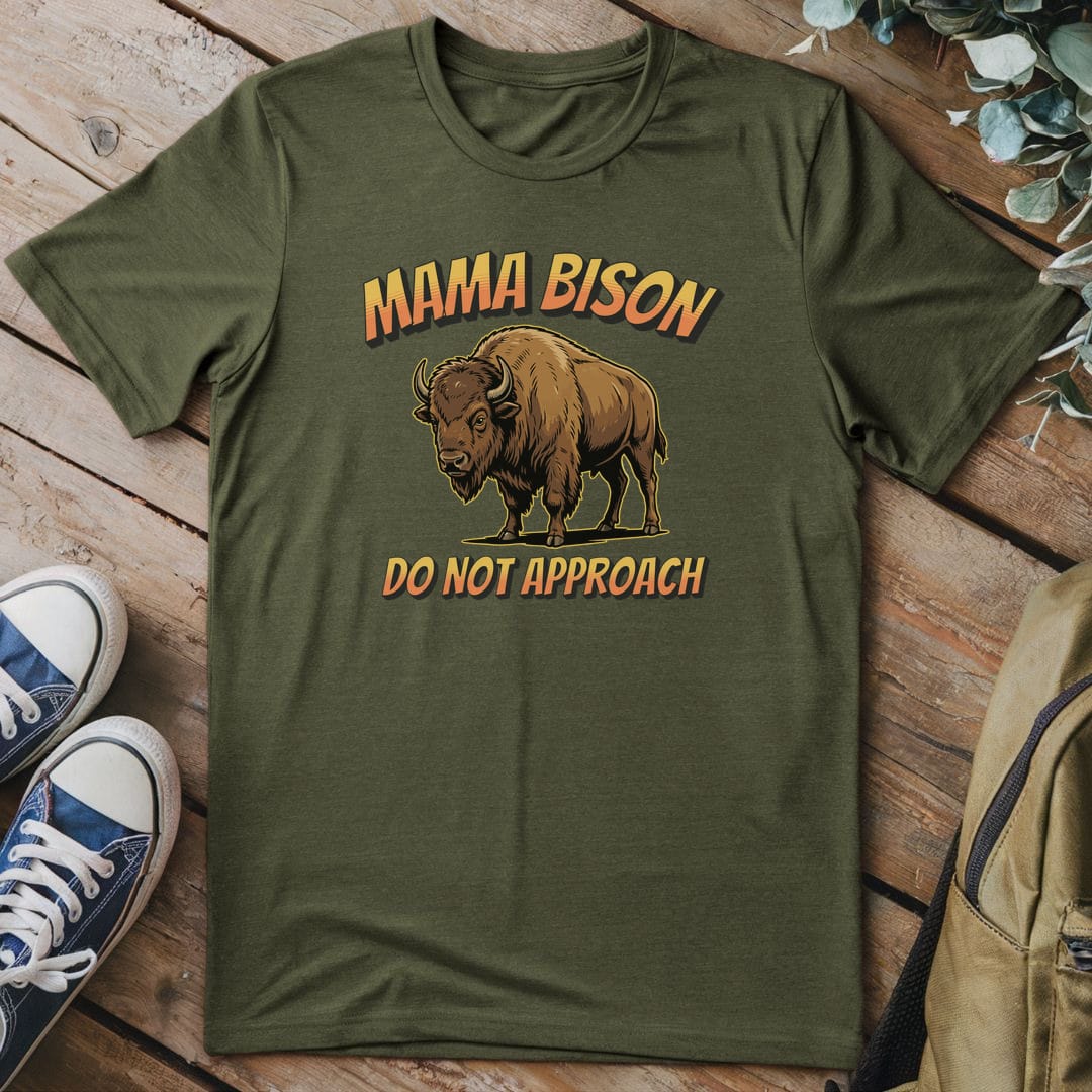 T-Shirt Military Green / S Mama Bison