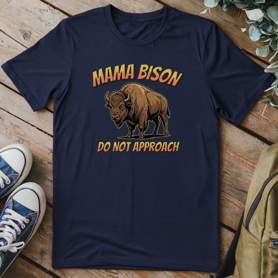 T-Shirt Navy / S Mama Bison