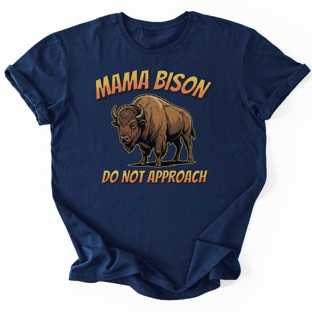 T-Shirt Navy / S Mama Bison