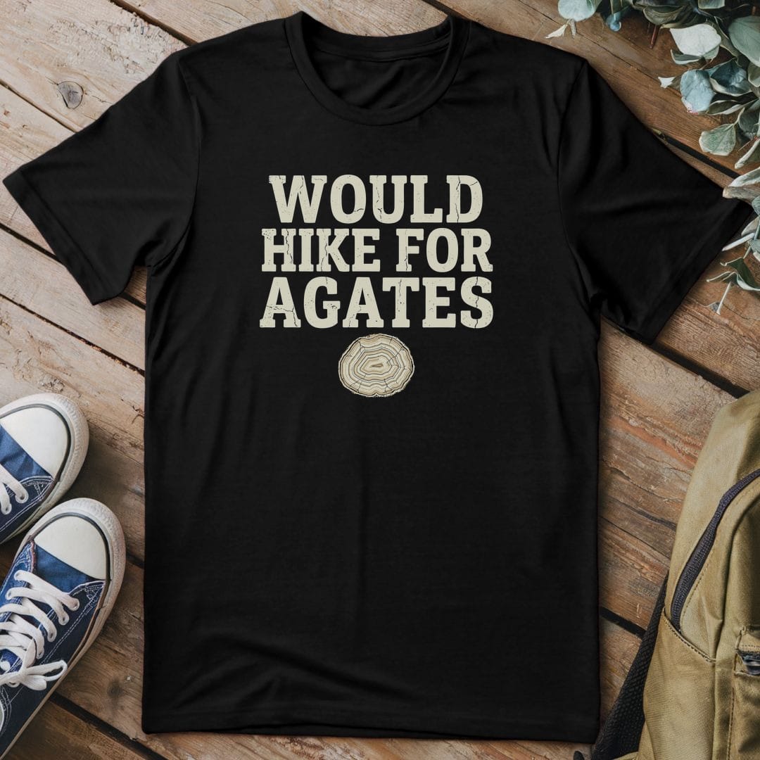 T-Shirt Black / S Hike For Agates