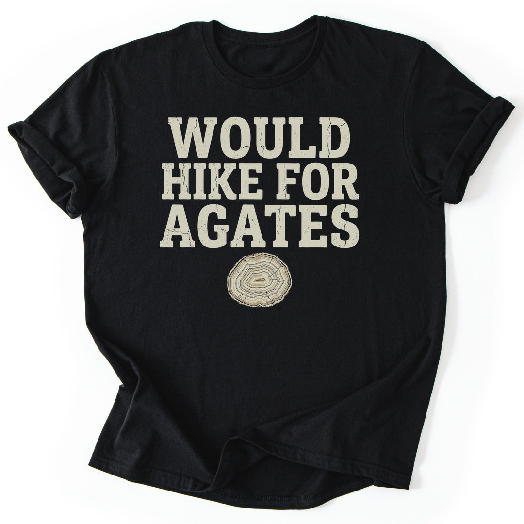 T-Shirt Black / S Hike For Agates