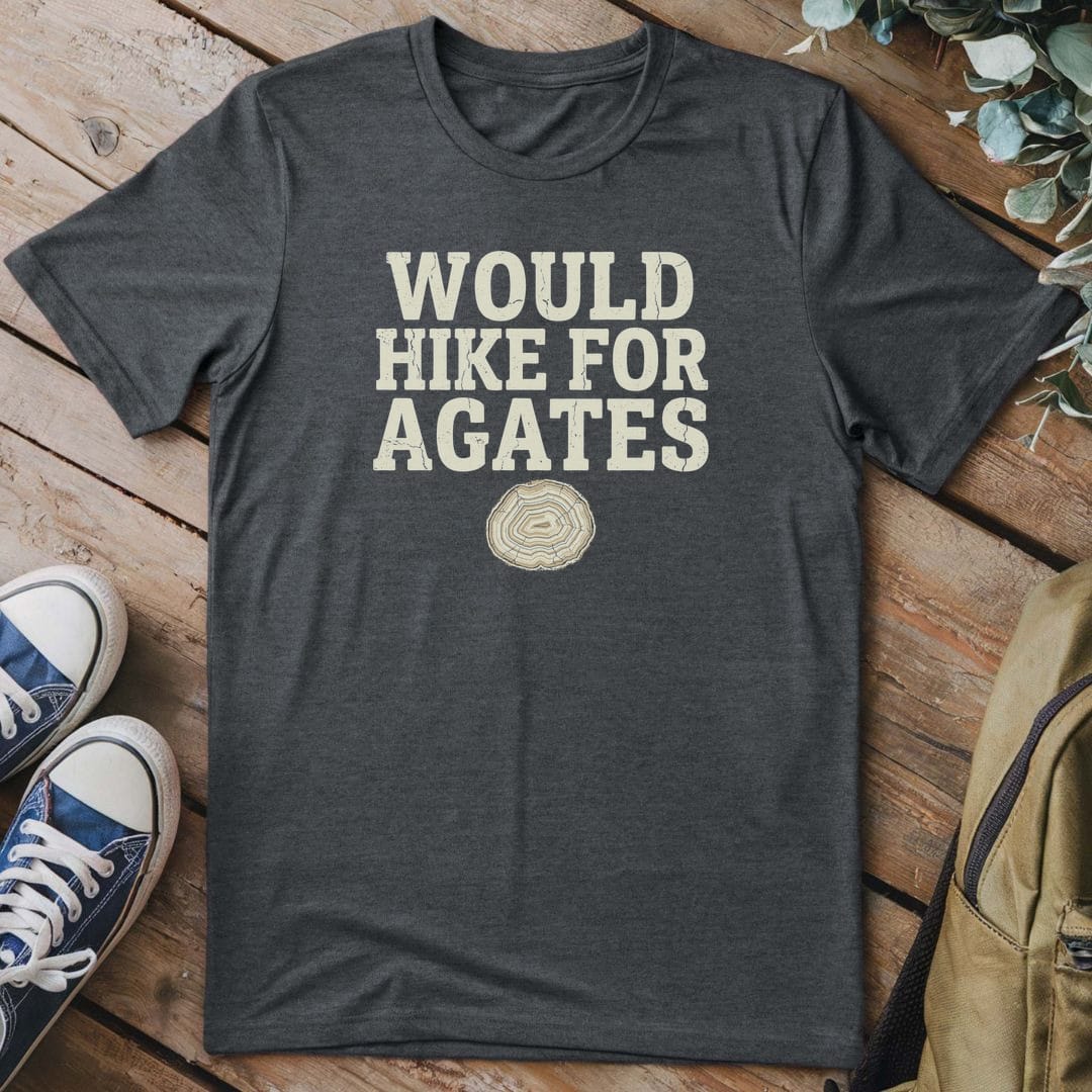 T-Shirt Dark Heather / S Hike For Agates
