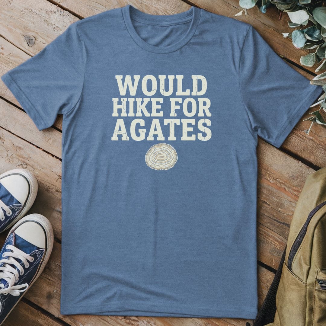 T-Shirt Heather Indigo / S Hike For Agates