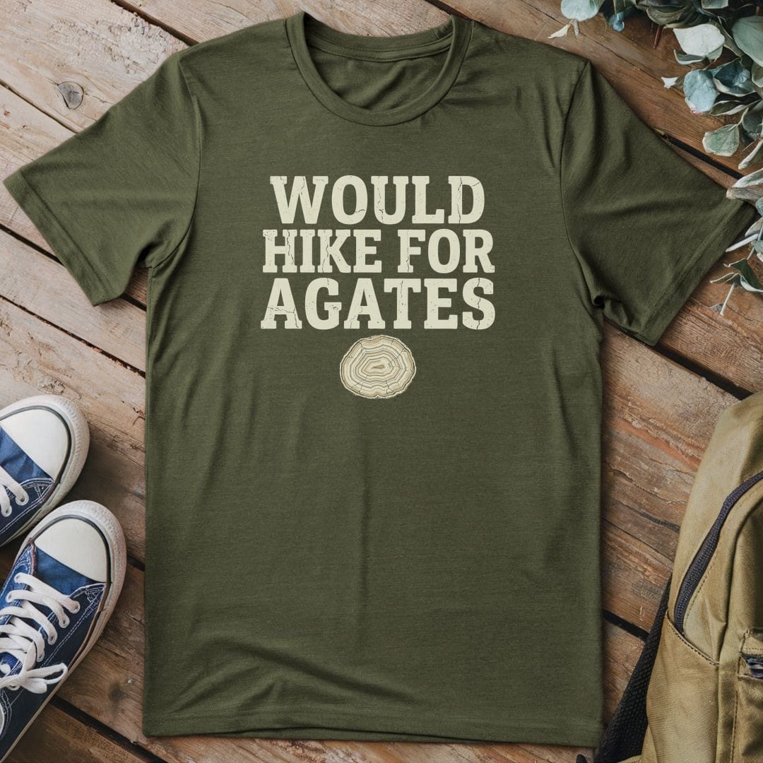 T-Shirt Military Green / S Hike For Agates
