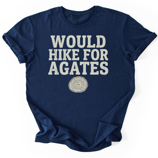 T-Shirt Navy / S Hike For Agates
