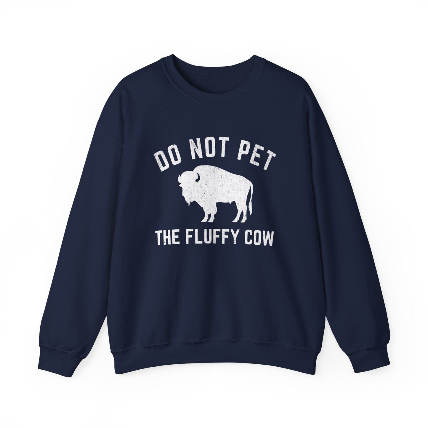 Sweatshirt Navy / S Fluffy Cow Sweatshirt