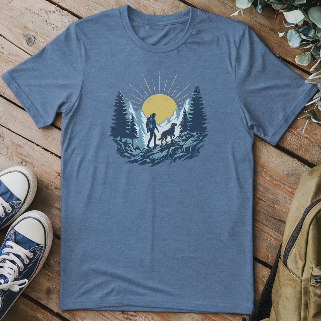 T-Shirt Heather Indigo / S Higher Ground