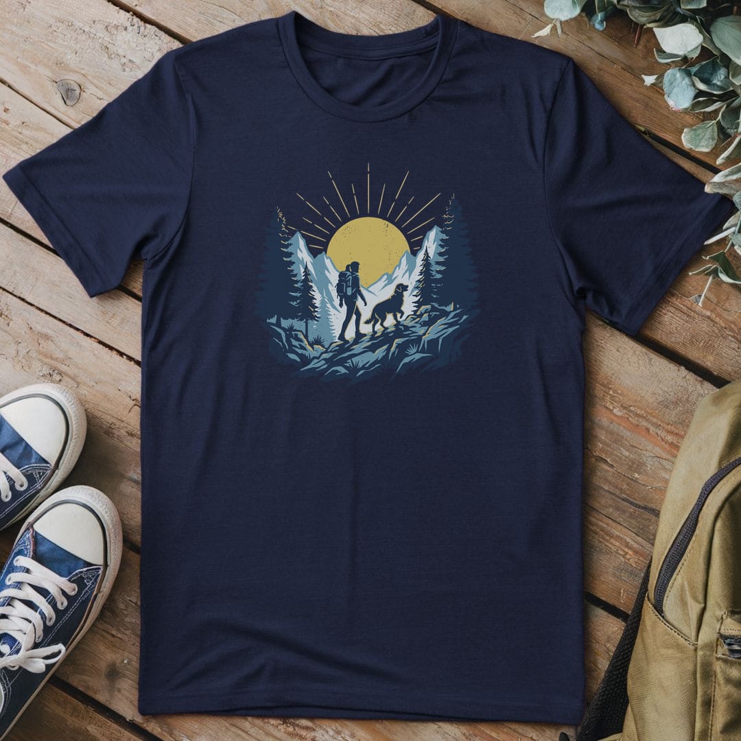 T-Shirt Navy / S Higher Ground