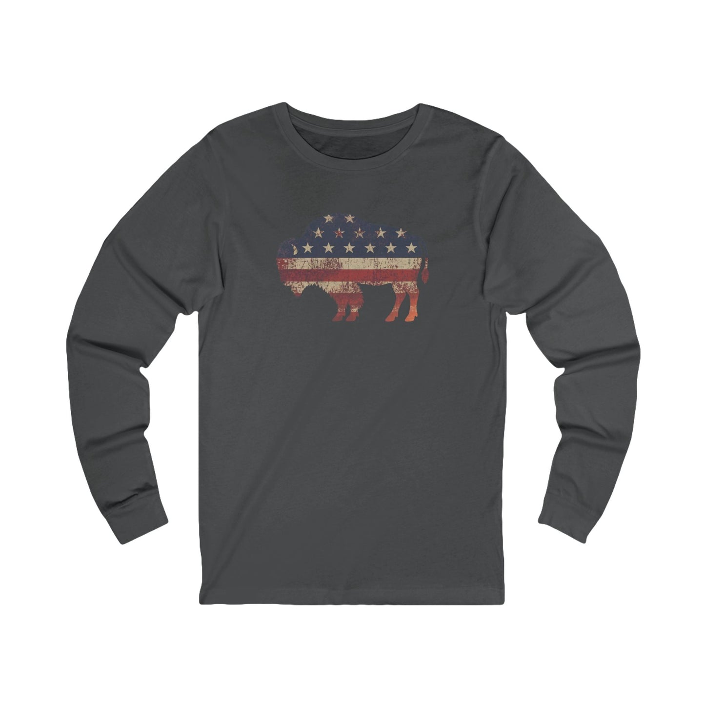 Long-sleeve Asphalt / S American Bison Long Sleeve