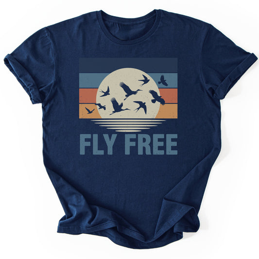 T-Shirt Navy / S Above Borders