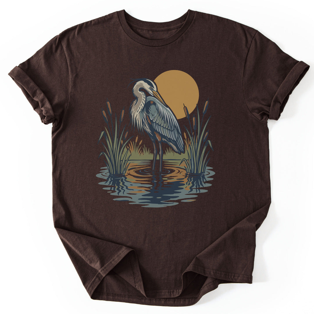 T-Shirt Dark Chocolate / S Stillwater Heron