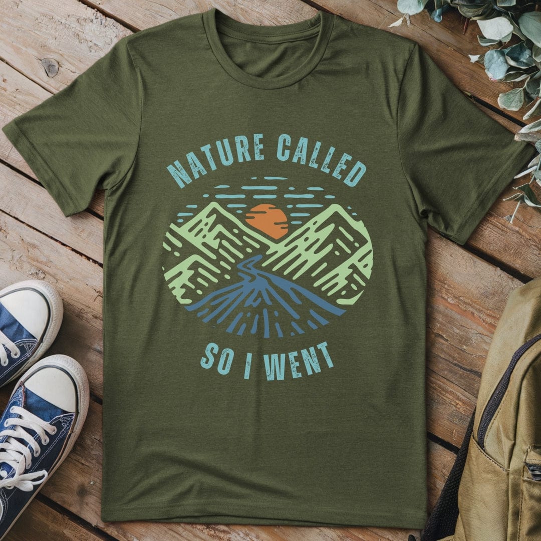 T-Shirt Military Green / S Nature Called So I Went T-Shirt