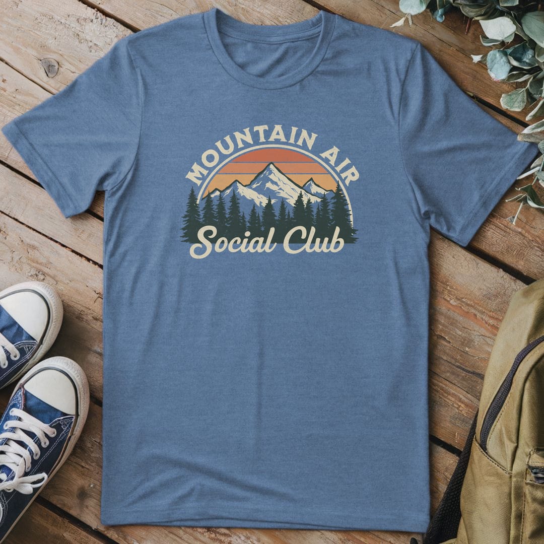 T-Shirt Heather Indigo / S Mountain Social Club