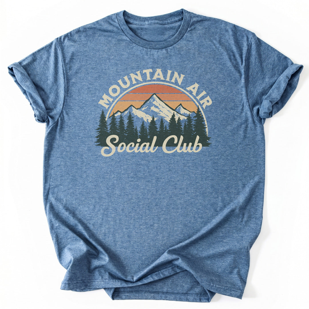 T-Shirt Heather Indigo / S Mountain Social Club
