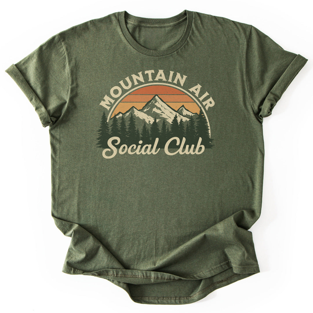 T-Shirt Military Green / S Mountain Social Club