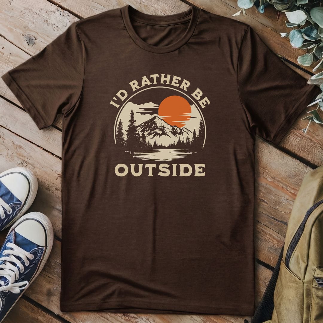 T-Shirt Dark Chocolate / S Rather Outside