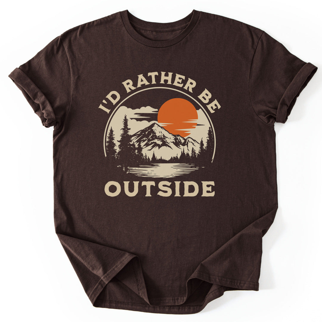 T-Shirt Dark Chocolate / S Rather Outside