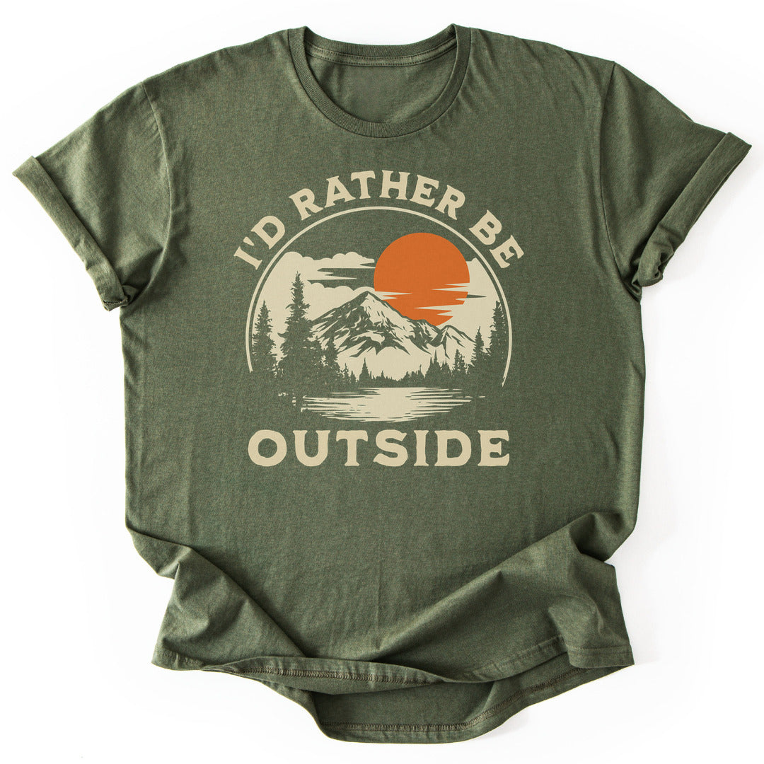 T-Shirt Military Green / S Rather Outside