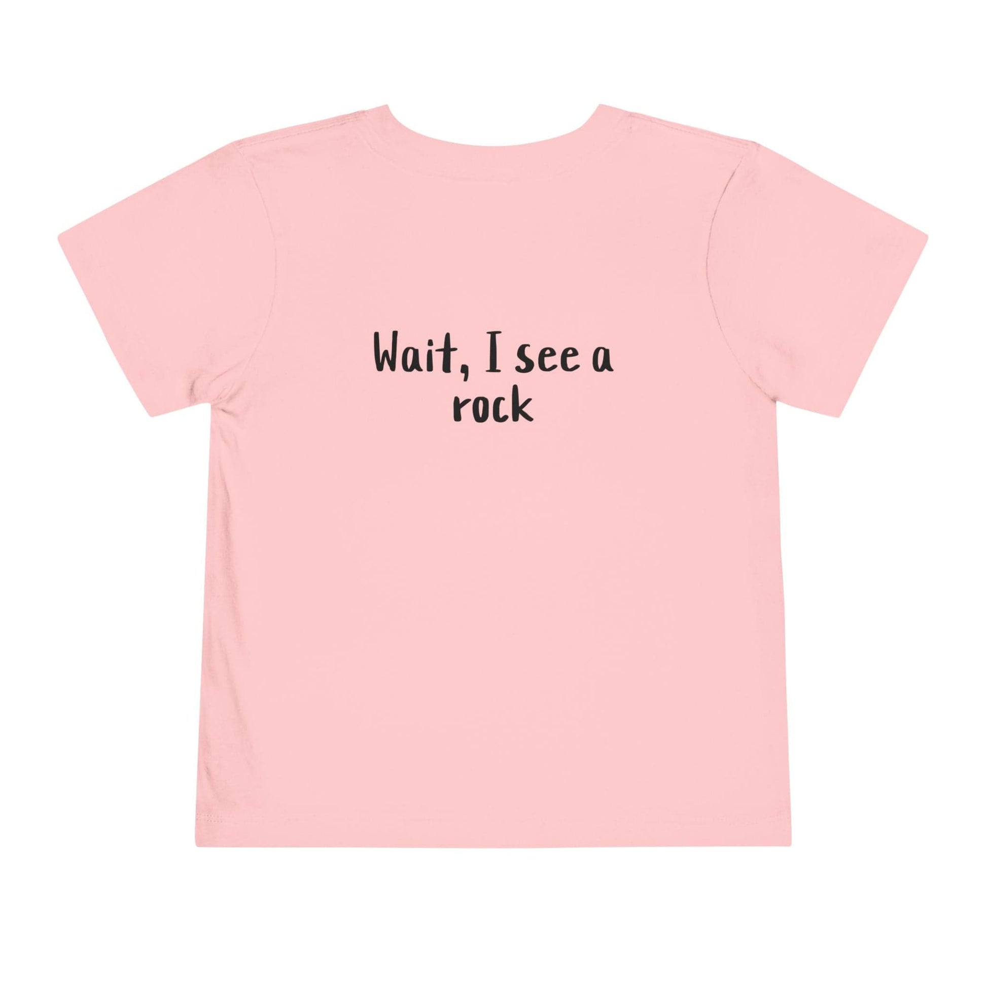 Kids clothes Easily Distracted By Rocks Premium Toddler T-Shirt (Front & Back Print)