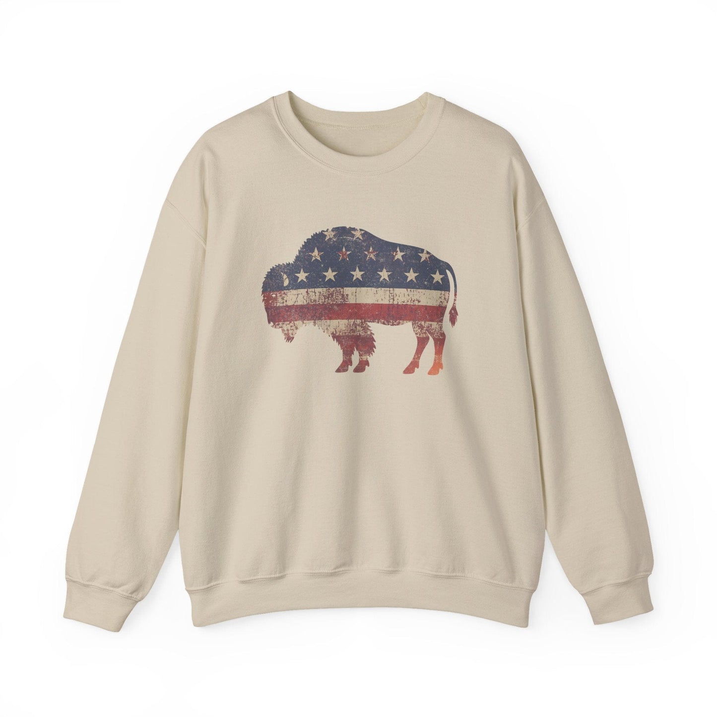 Sweatshirt Sand / S American Bison Sweatshirt