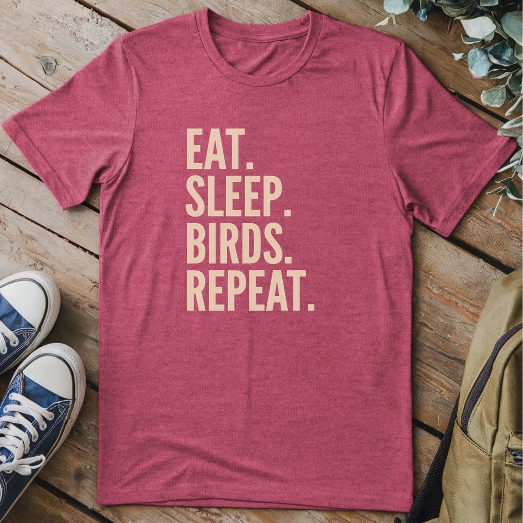 T-Shirt Heather Cardinal / S Bird Ritual