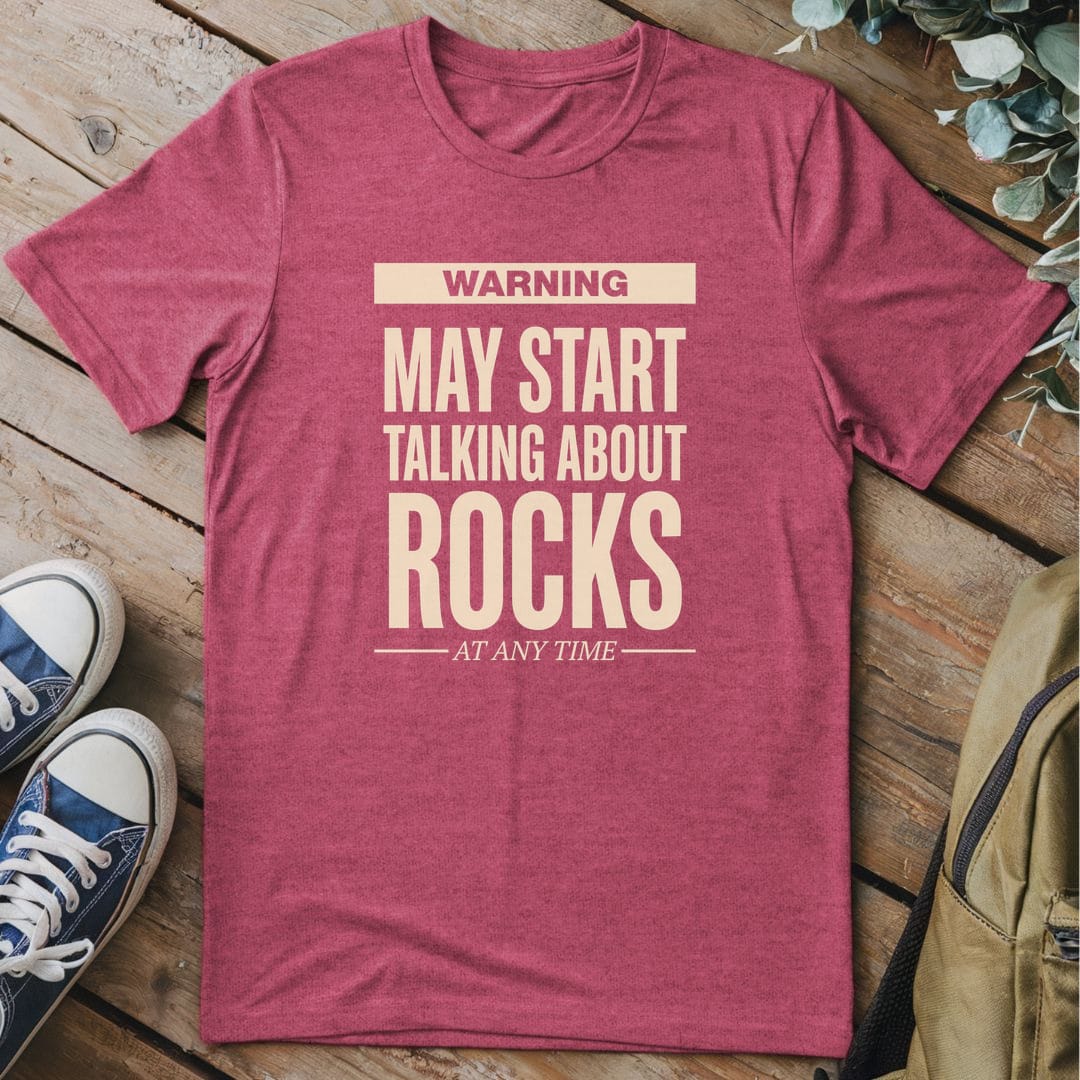 T-Shirt Heather Cardinal / S Obsessed With Rocks