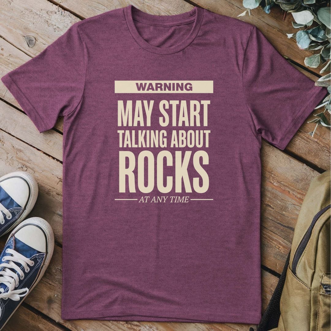 T-Shirt Heather Maroon / S Obsessed With Rocks