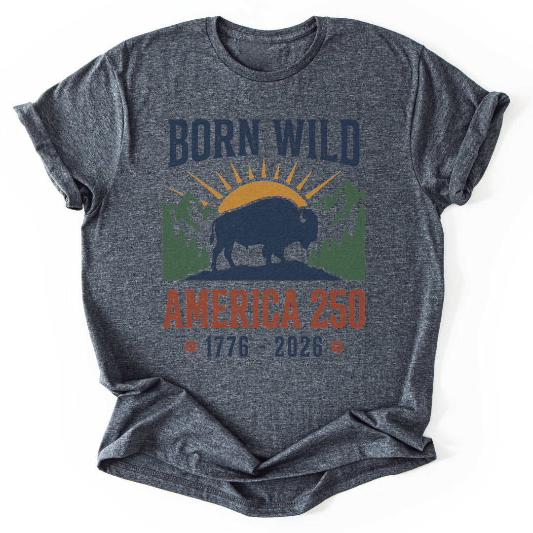 T-Shirt Dark Heather / S Wild America 250