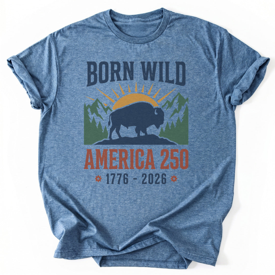 T-Shirt Heather Indigo / S Wild America 250