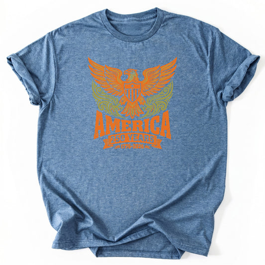 T-Shirt Heather Indigo / S America 250 Years