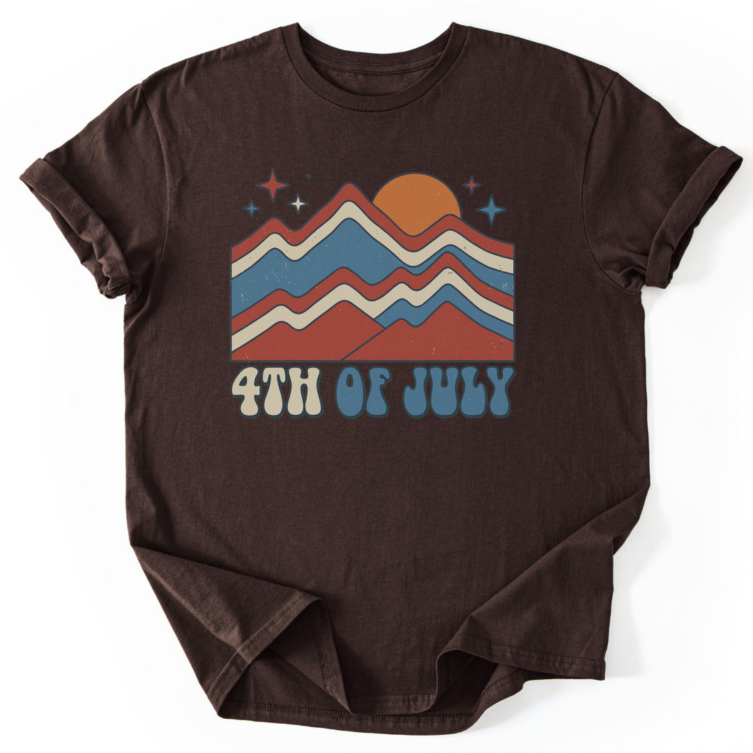 T-Shirt Dark Chocolate / S Independent Mountains
