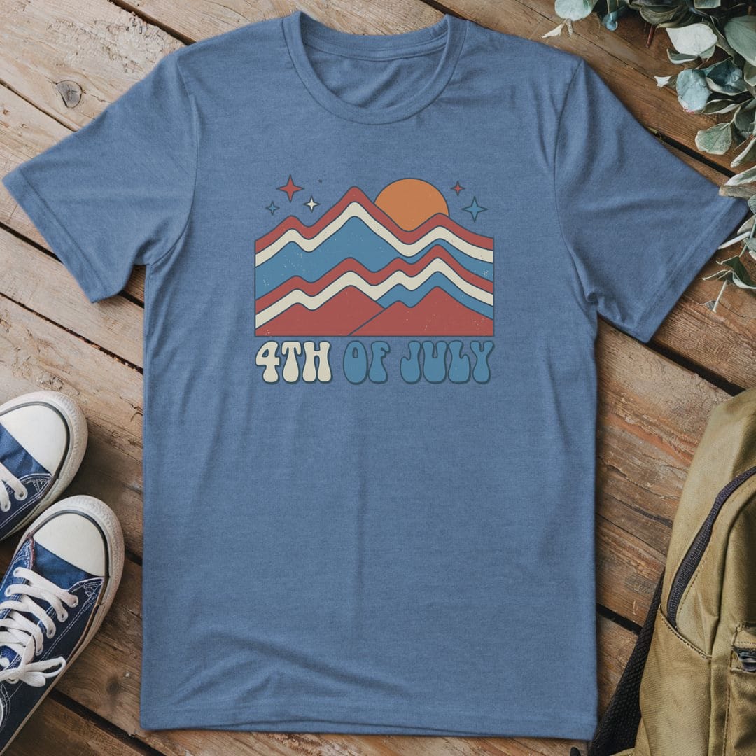 T-Shirt Heather Indigo / S Independent Mountains