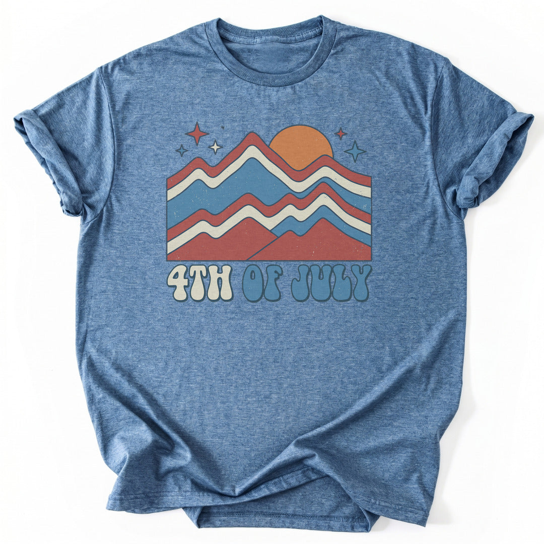 T-Shirt Heather Indigo / S Independent Mountains